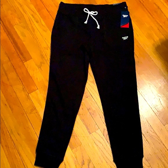 Reebok Pants - Reebok Logo Drawstring Bottom Banded Pant